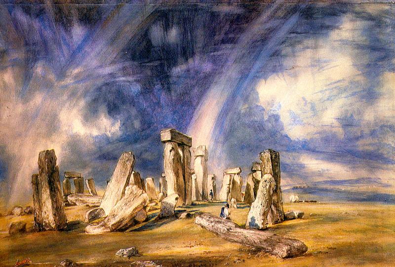 John Constable Stonehenge Sweden oil painting art
